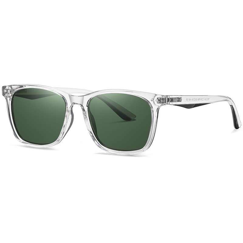 New polarized sunglasses fashion retro sunglasses men and women square sunglasses tr3399 classic rivet glasses