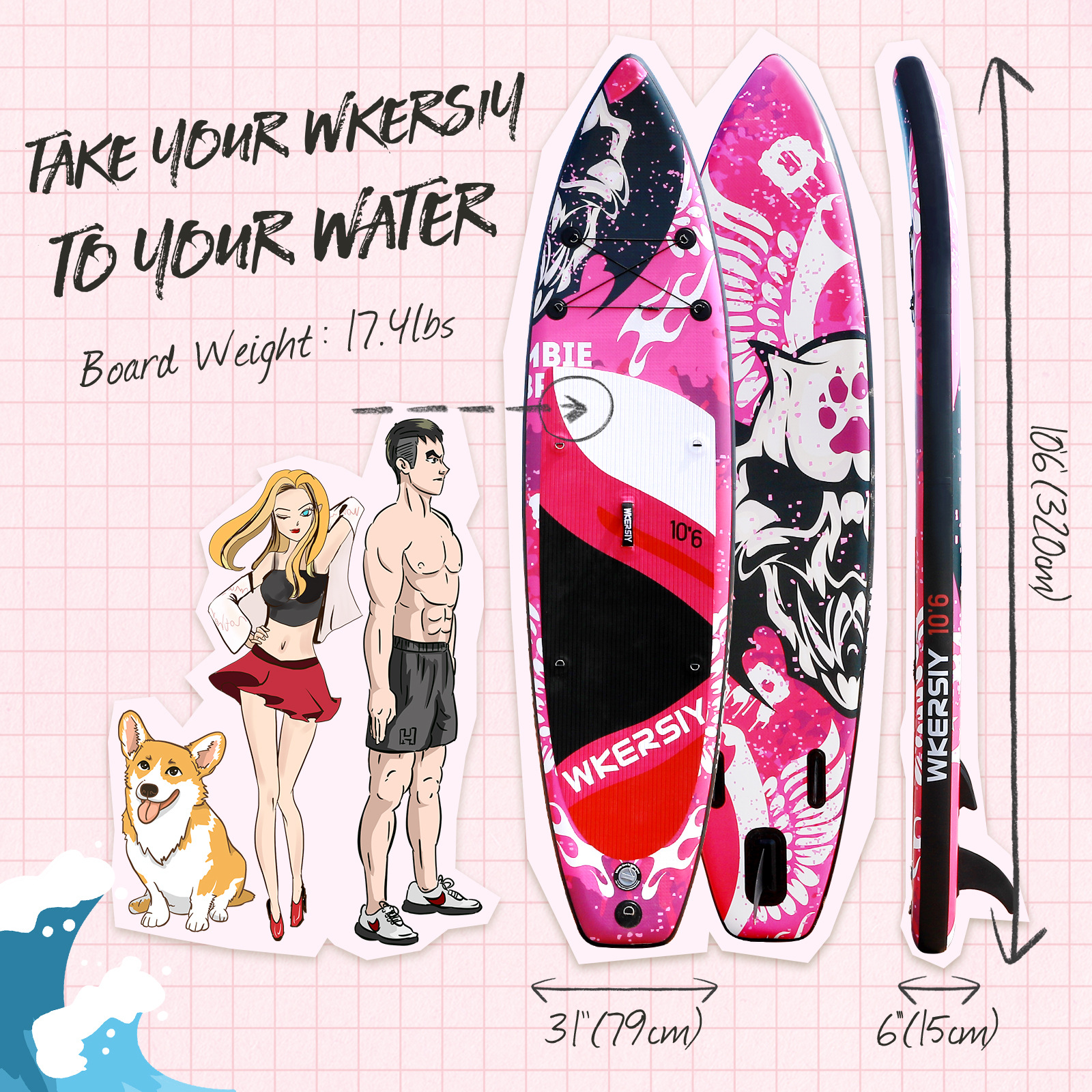 Outdoor inflatable paddle board new inflatable surfboard paddle board hot selling stand up paddle board