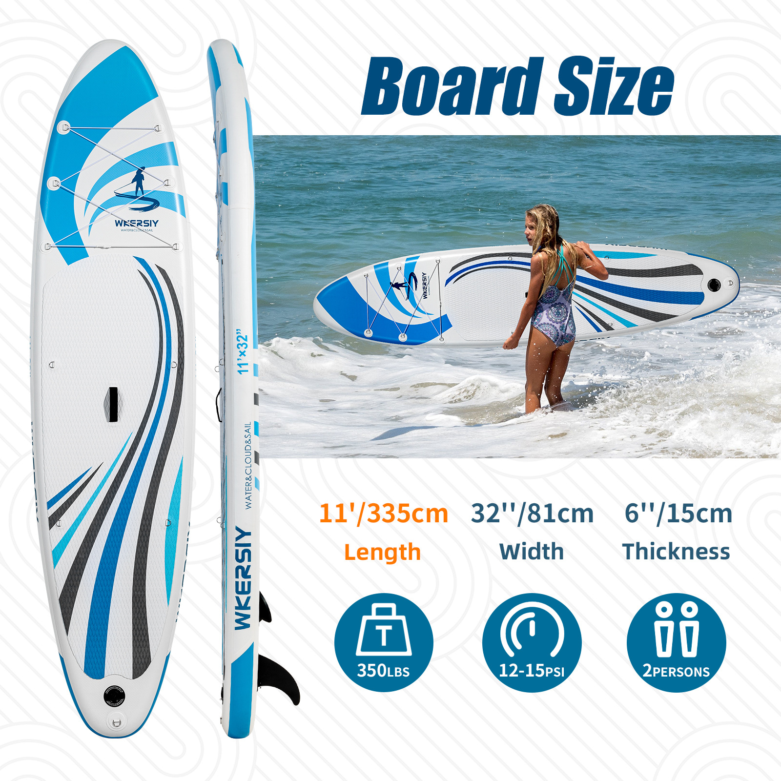 335*81CM inflatable surfboard paddle board paddle board accessories paddle boardinflatable sup
