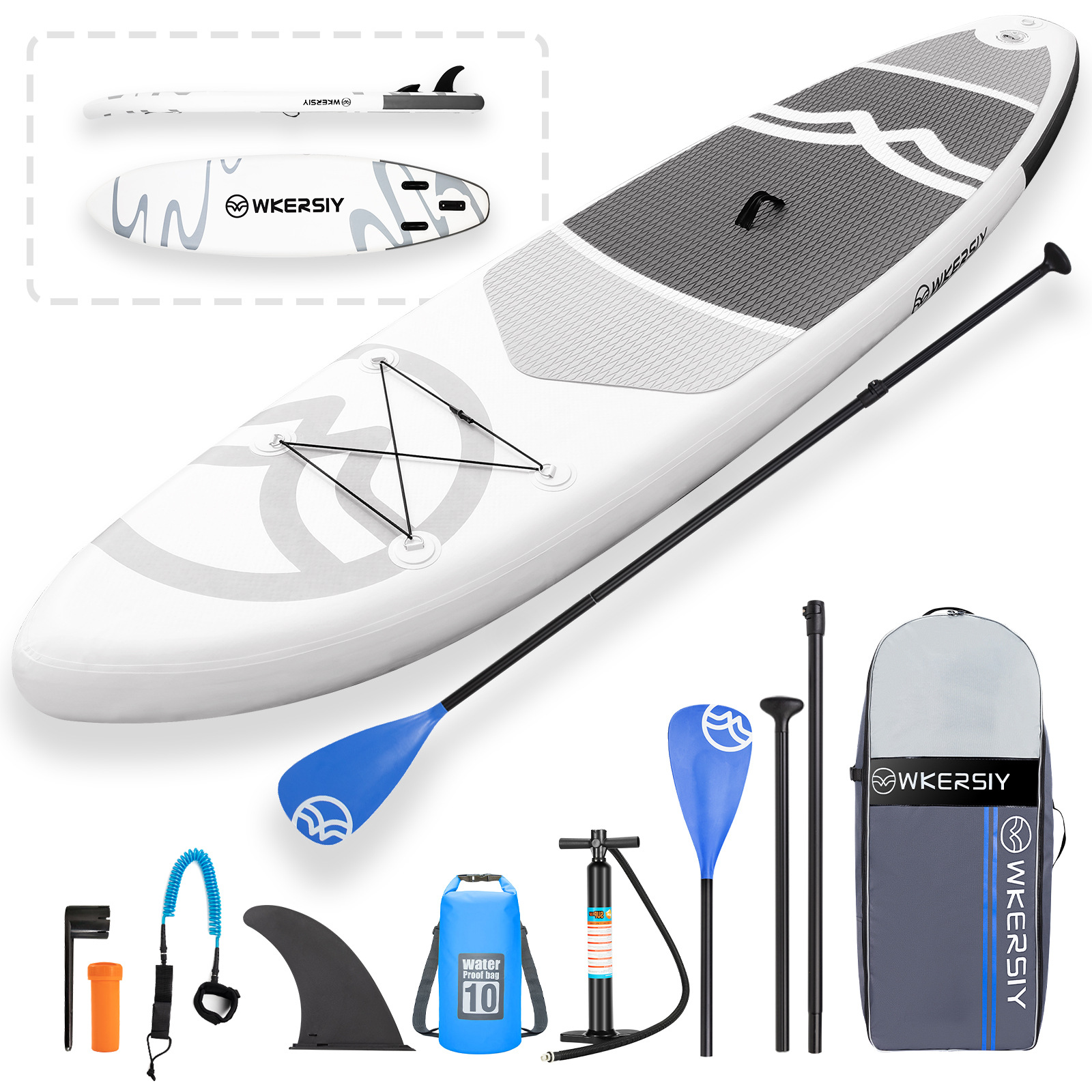 Inflatable surfboard SUP paddle board water yoga paddle board portable stand up paddling board full set