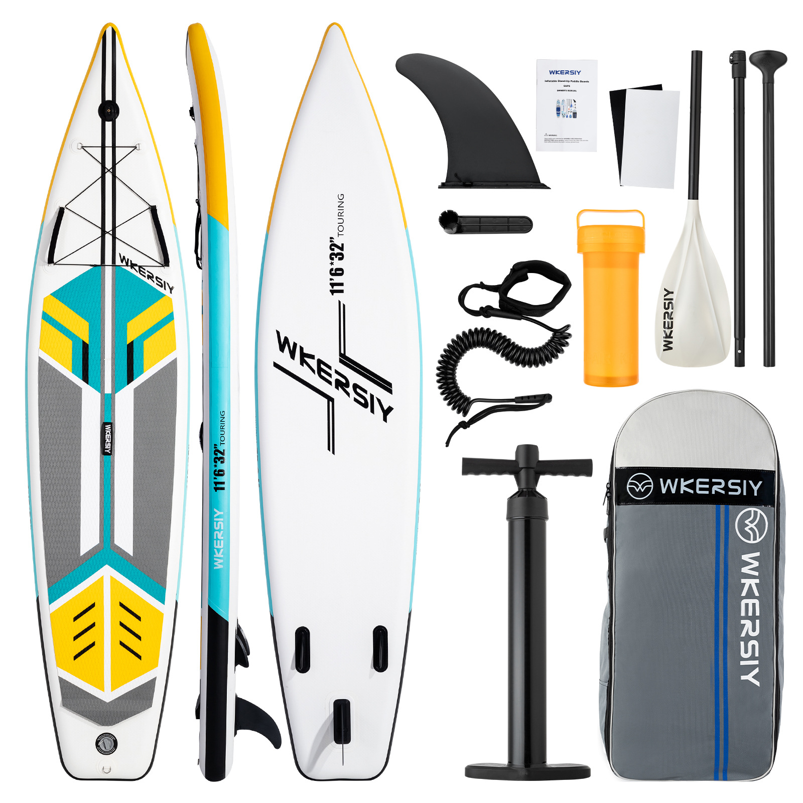 350cm inflatable surfboard SUP paddle board travel paddle board portable stand up paddling board full set