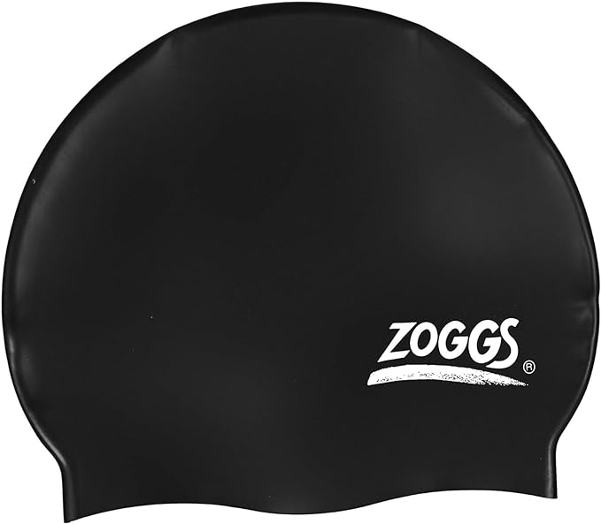 Zoggs Easy-fit silicone swim cap, Comfortable Fit, Hydrodynamic Design, Latex Free