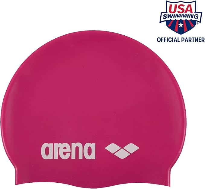 Classic Silicone Unisex Swimming Cap, Swimming Cap Women and Men, Swimming Cap with Reinforced Edge, Soft and Resistant Cap